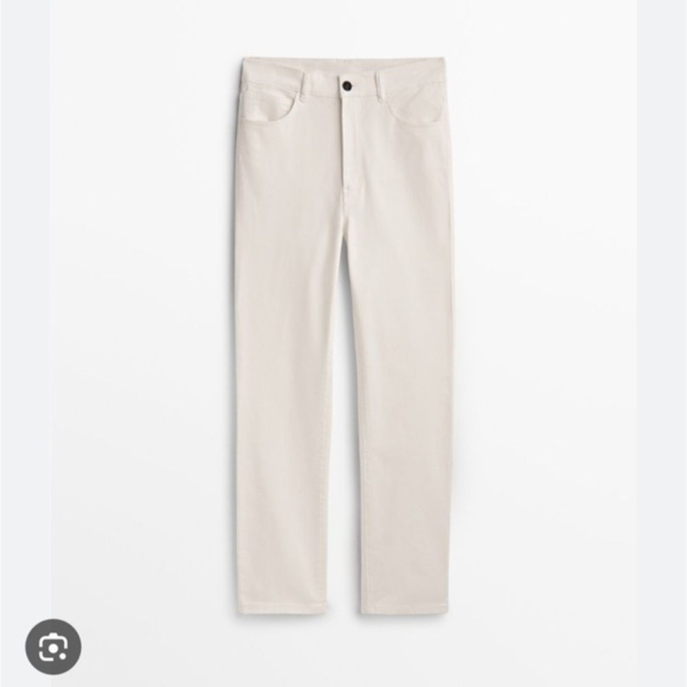 Massimo Dutti NWT slim fit high rise cropped length trouser